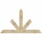 Ekena Millwork Saratoga Rough Sawn Timber Gable Bracket, Douglas Fir, 72"W x 42"H x 2"D x 6"F, 14/12 Pitch GBW072X42X0206SAR00RDF - alternate 1